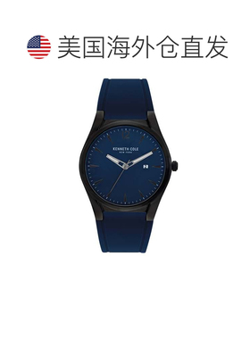 自营Kenneth Cole Men's Classic 43.8mm Quartz Watch - blue 美