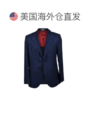 自营Brunello Cucinelli Wool Men's Blazer - blue 美国奥莱直发