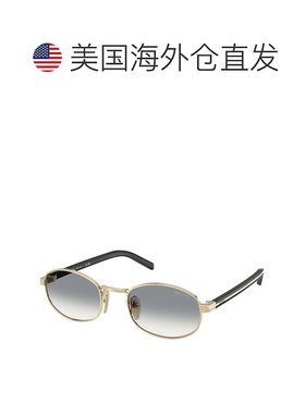 自营 prada普拉达PR B53S ZVN02C 49毫米女式椭圆形太阳镜-淡金色