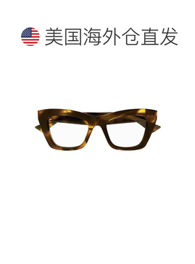 自营bottega venetaBv1215o大方形镜框眼镜-黑色 美国奥莱直发