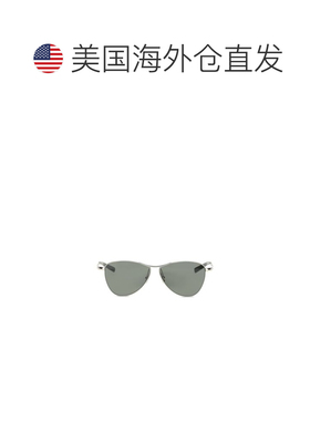 自营Saint Laurent Metal Women's Sunglasses - silver 美国奥莱