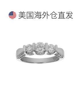 自营 vir jewels1 1/2 克拉钻石 3 石戒指铂金 - 白色 美国奥莱直