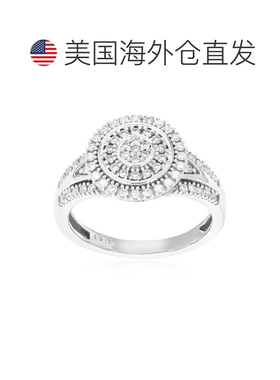 自营vir jewels1/2 克拉 67 颗宝石圆形切割实验室培育钻石订婚戒
