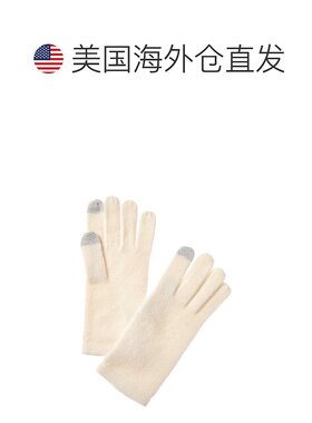 自营sofiacashmere Touch Screen Cashmere Glove - white 美国
