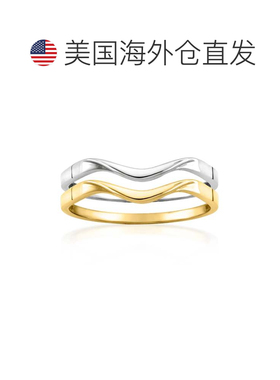 自营Ross-Simons Italian 10kt 2-Tone Gold Jewelry Set: 2 Wave