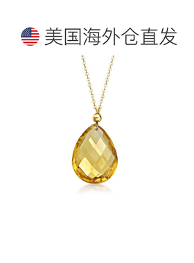 自营10kt黄金ross-simons黄水晶项链-20英寸 美国奥莱直发