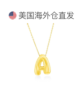 自营simonaSterling Silver, Bubble 'I' Initial Necklace - Gol