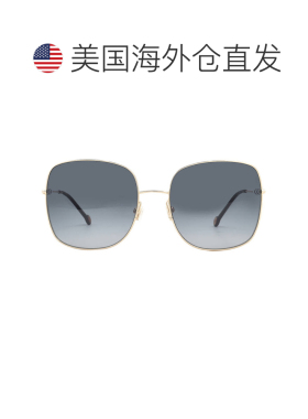 自营Carolina Herrera Brown Gradient Square Ladies Sunglasses