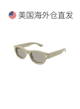 自营Saint Laurent Sunglasses Square Full Rim, Black Frame An