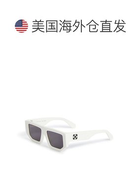 自营Off-White Sunglasses Geometric Full Rim, Black Frame And