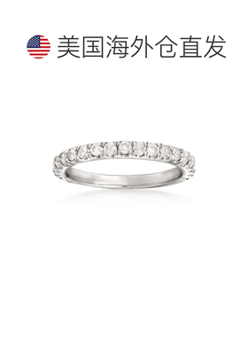 自营925 纯银 Ross-Simons 钻石戒指 - 白色 美国奥莱直发