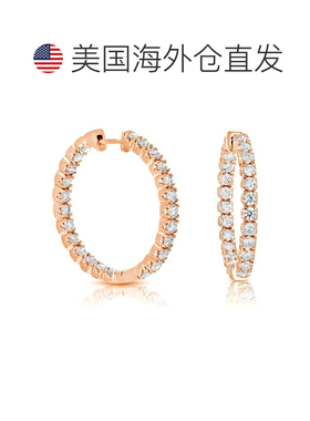 自营vir jewels5 cttw Lab Grown Diamond Hoops Earrings in Ste