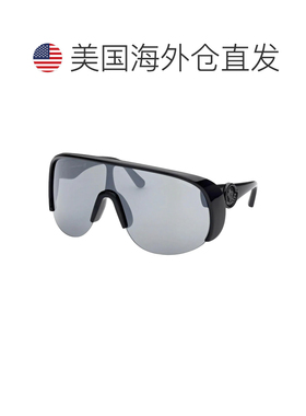 自营Moncler ML0202 Phantom Shield黑色太阳镜 | 男士-黑色 美国