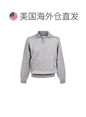 自营Brunello Cucinelli Leather Men's Sweatshirt - gray 美国