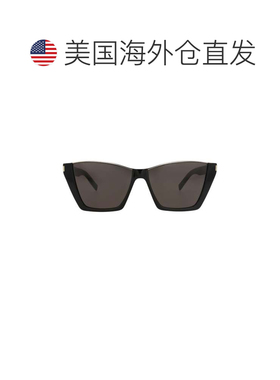 自营saint laurent猫眼框醋酸板材太阳镜-黑色黑色黑色 美国奥莱
