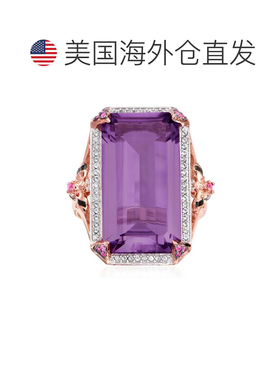 自营ross-simons 罗斯-西蒙斯紫水晶和 .多宝石大黄蜂戒指 18 克