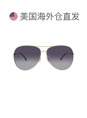 自营Carolina Herrera Grey Shaded Pilot Ladies Sunglasses CH