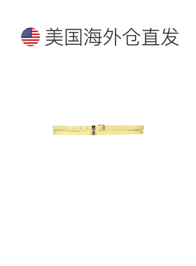 自营alexander mcqueen头骨和pav e 双腰带-橙色 美国奥莱直发