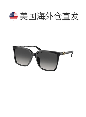 自营Michael Kors堪培拉MK 2197U 30058g 56mm女士方形太阳镜-黑