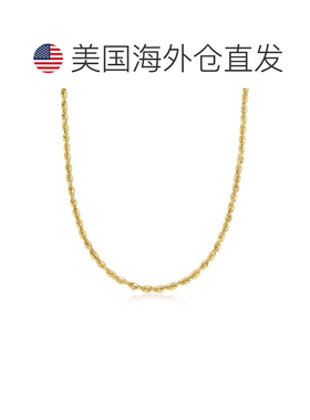 自营Ross-Simons 4 毫米 14 节黄金绳链项链 - 16 英寸 美国奥莱