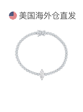 自营simonaSterling Silver, Marquise & Round CZ Tennis Bracel