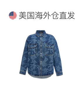 自营Palm Angels Men's Palmity Allover Laser Jacket - blue 美