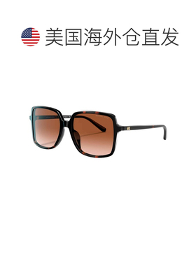自营Michael Kors棕榈岛MK 2098U 378113 56mm女士方形太阳镜-乌