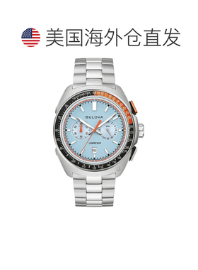 自营Bulova Men's Racer Chronograph Blue Dial Watch - blue 美