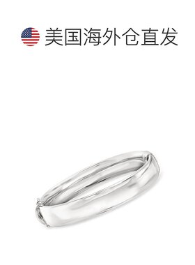 Ross-Simons Sterling Silver Hinged Bangle Bracelet - 7 in 【