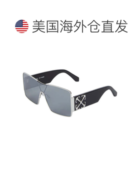 自营Off-White Sunglasses Shield Full Rim, Silver Frame And D