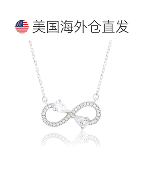 自营Suzy Levian Sterling Silver White Cubic Zirconia Infinit