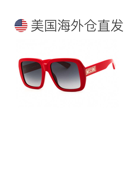 自营moschinoMOS180/S 0C9A 9O红色/深灰色渐变-红色 美国奥莱直