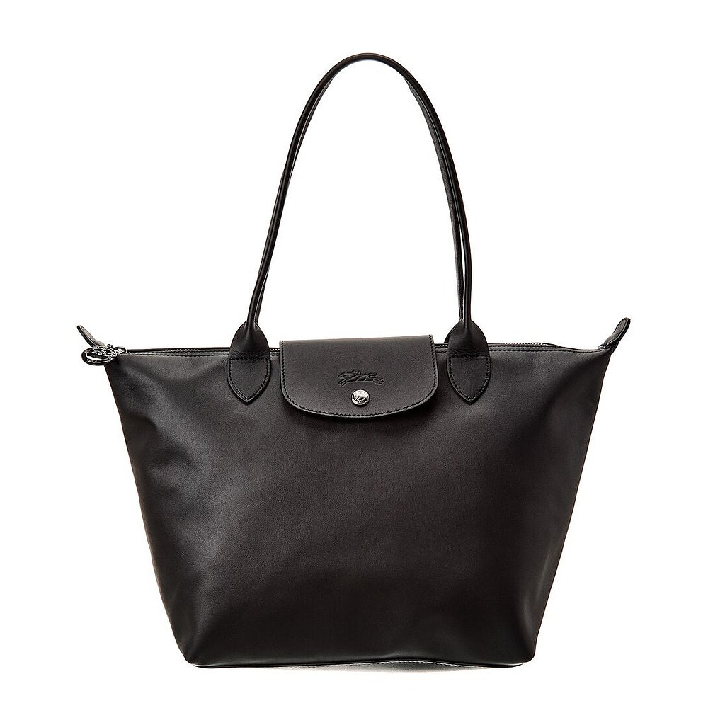 Longchamp Le Pliage Xtra 中号皮革托特包 - 黑色 【美国奥莱】 - 图2