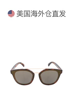 自营Kenneth Cole Reaction Brown Mirror Round Unisex Sunglass