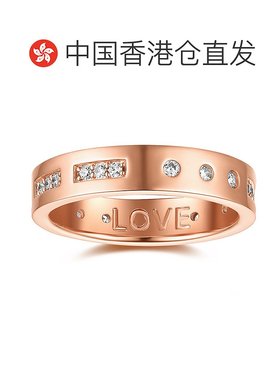 自营 APM Monaco摩斯密码戒指情侣对戒玫瑰金轻奢七夕礼物