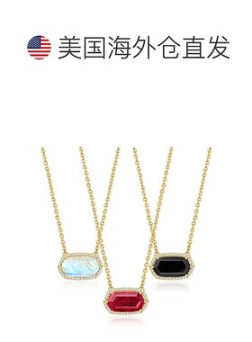 自营Ross-Simons Birthstone Necklace With White Topaz in 18kt