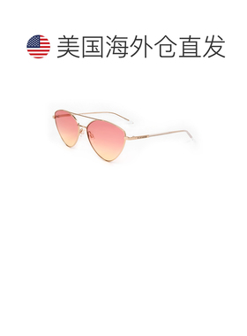 自营Moschino Women's 57 mm Gold Sunglasses - gold 美国奥莱直