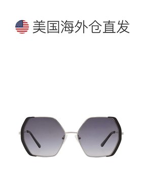 自营Guess Factory Smoke Gradient Geometric Ladies Sunglasses