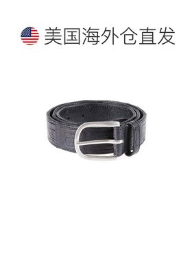 自营orciani经典椰子鳄鱼皮皮带-灰色 美国奥莱直发