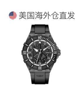 自营Invicta Men's Aviator 50mm手表IN-50665-黑色 美国奥莱直发