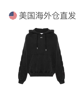 自营off-whiteivory Men's S. Matthew Hoodie - black 美国奥莱