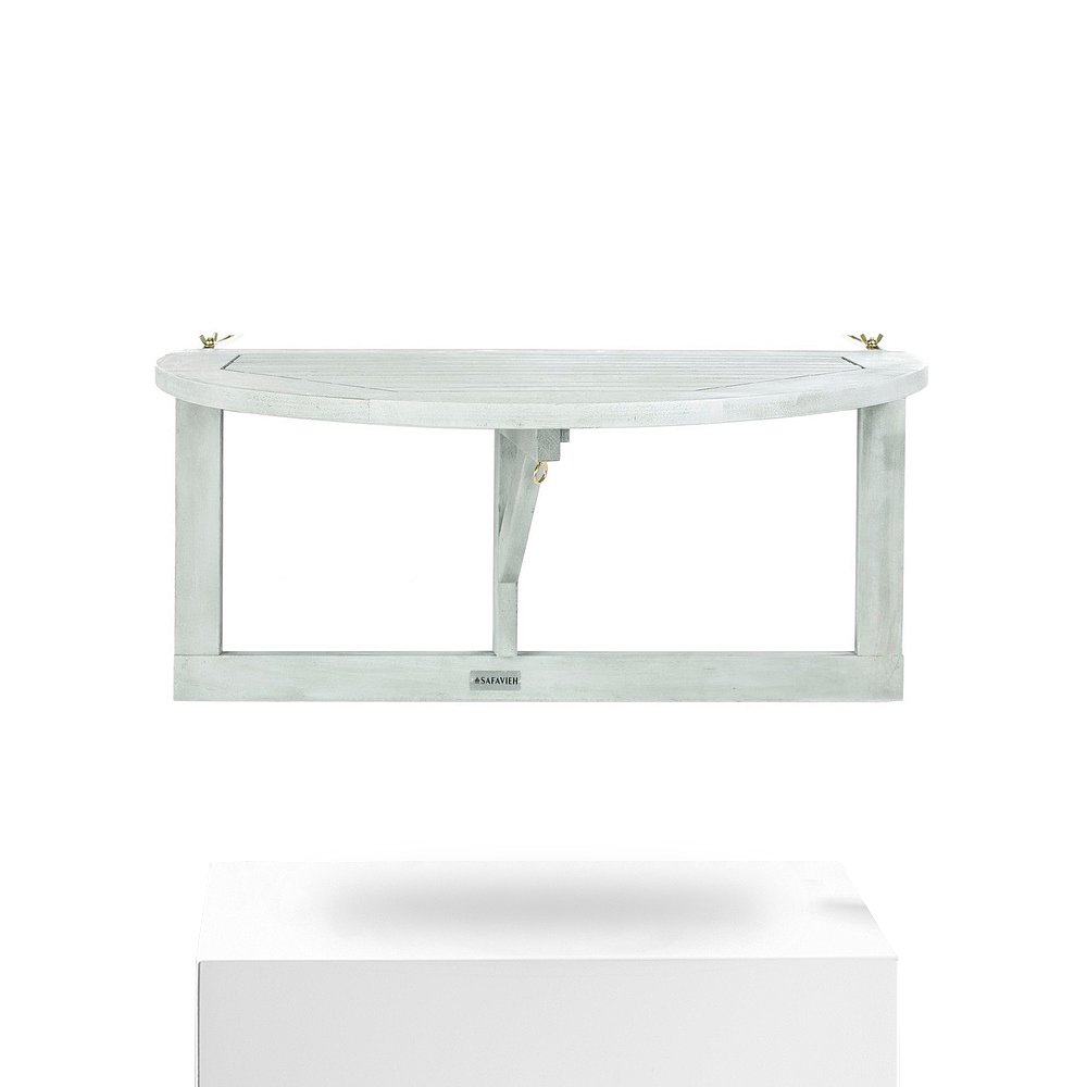 自营 safavieh欧文斯阳台悬挂式半桌 - 灰色水洗 美国奥莱直发 - 图3