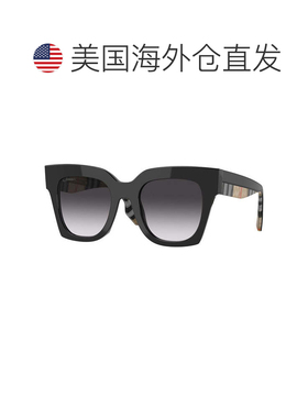 自营Burberry Sunglasses Square Full Rim, Check Brown Frame A