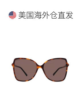 自营Jimmy Choo Fede/S 59棕色蝴蝶女士太阳镜221FEDE/S 59 E086