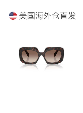 自营prada0pr B23s Oversized Square Frame Tortoiseshell Sungl