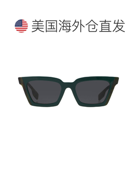 自营Burberry Briar Dark Grey Cat Eye Ladies Sunglasses BE439