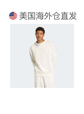 自营Men's adidas SOFT LUX SWEATSHIRT - off white 美国奥莱直