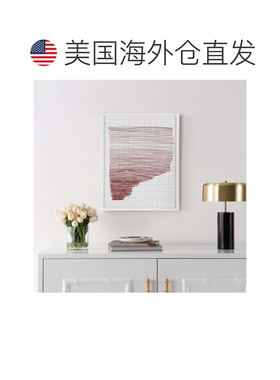 自营Safavieh 建筑师的白日梦裱框墙艺术 - 红色/象牙色 美国奥莱