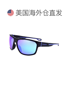 自营Carrera Men's Black Blue 63mm Sunglasses - black blue 美
