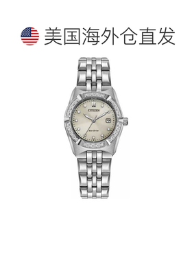 自营Citizen Women's Course 28mm手表EW2710-51X-Silver 美国奥